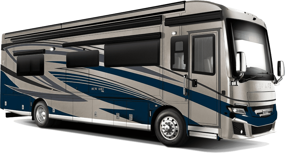 Black class A motorhome for sale in BC.